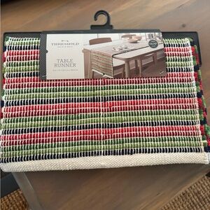 Threshold Multicolor Table Runner- Christmas